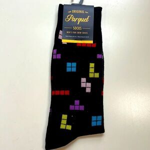 Parquet Tetris Nintendo Mens Novelty Fashion Socks